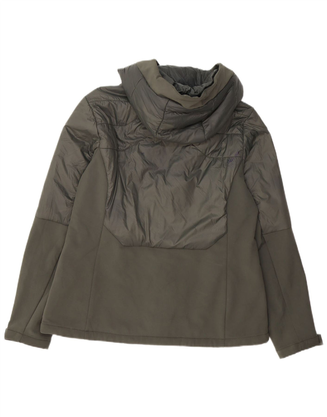 Jaqueta corta-vento feminina com capuz Mountain Warehouse Reino Unido 16 grande cáqui