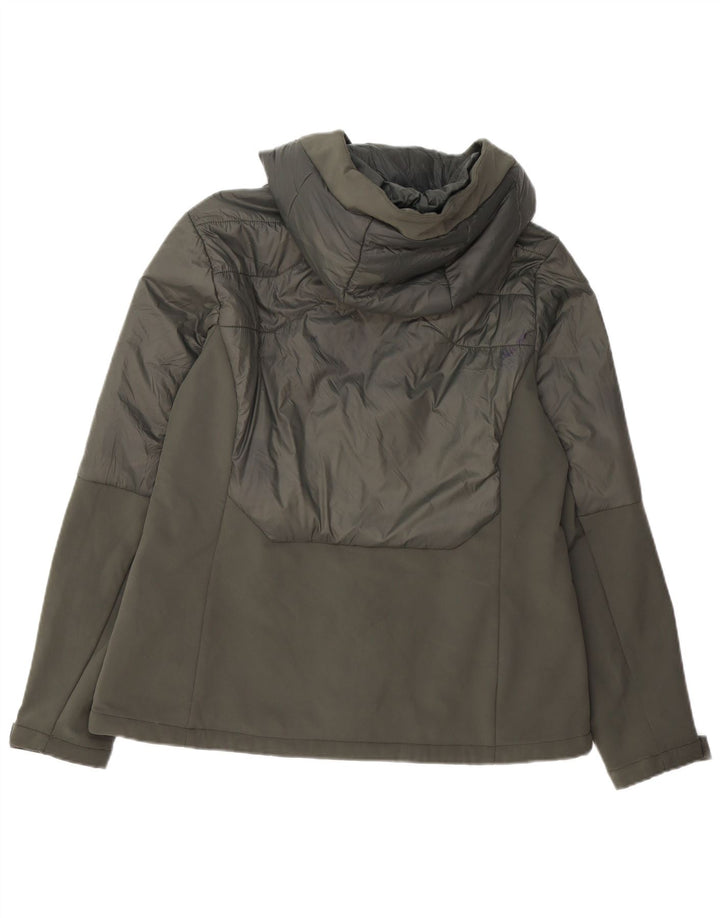 Jaqueta corta-vento feminina com capuz Mountain Warehouse Reino Unido 16 grande cáqui