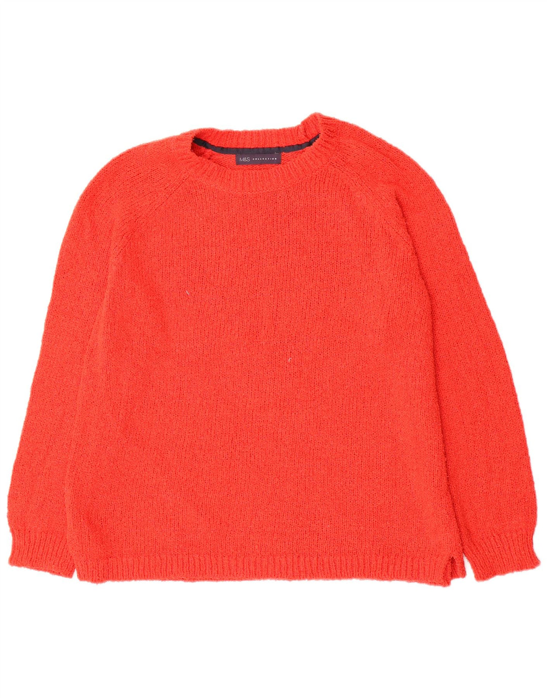 Suéter feminino Marks & Spencer com gola canoa Reino Unido 14 grande vermelho