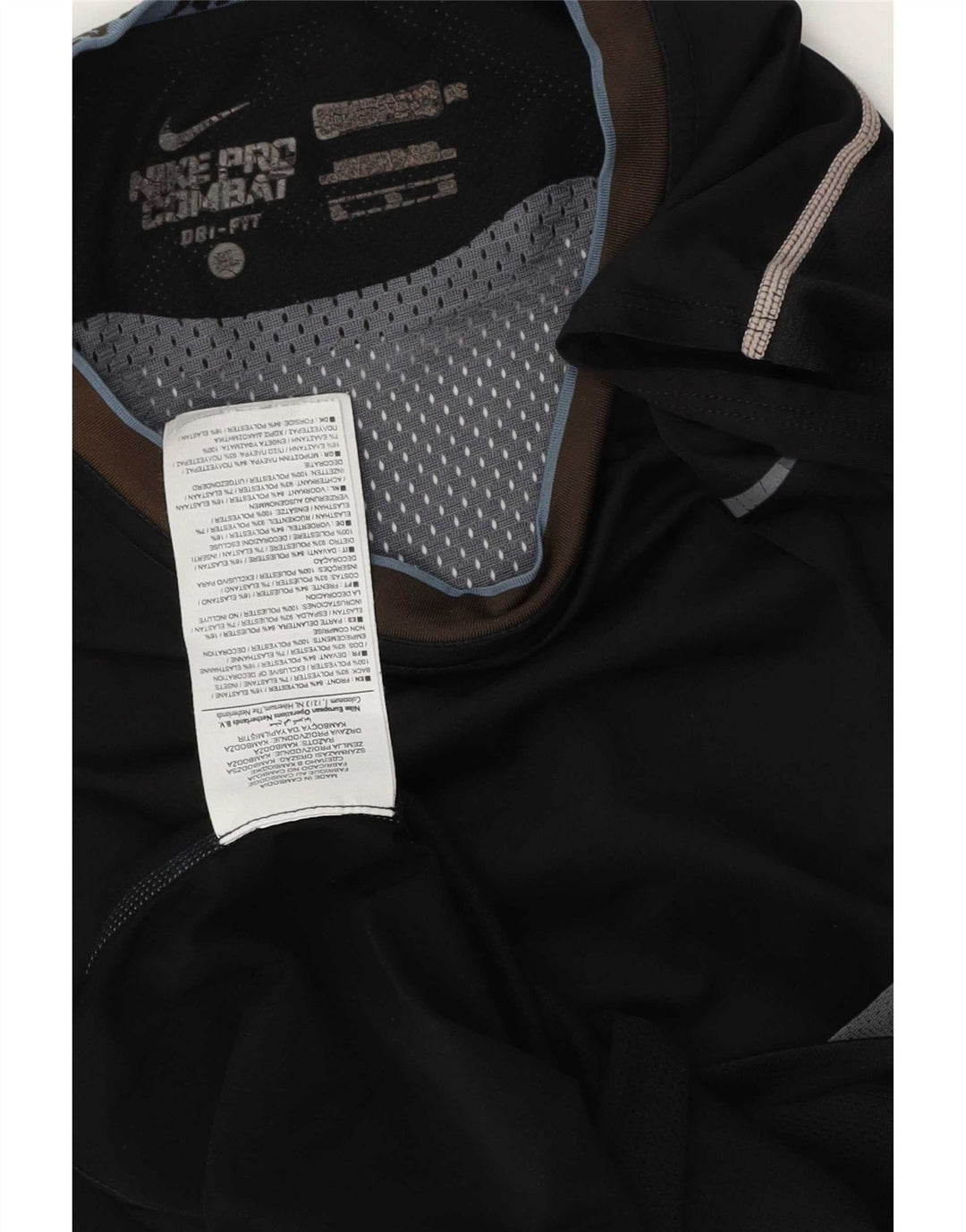 Colete gráfico Nike masculino Dri Fit Top XL preto colorblock poliéster