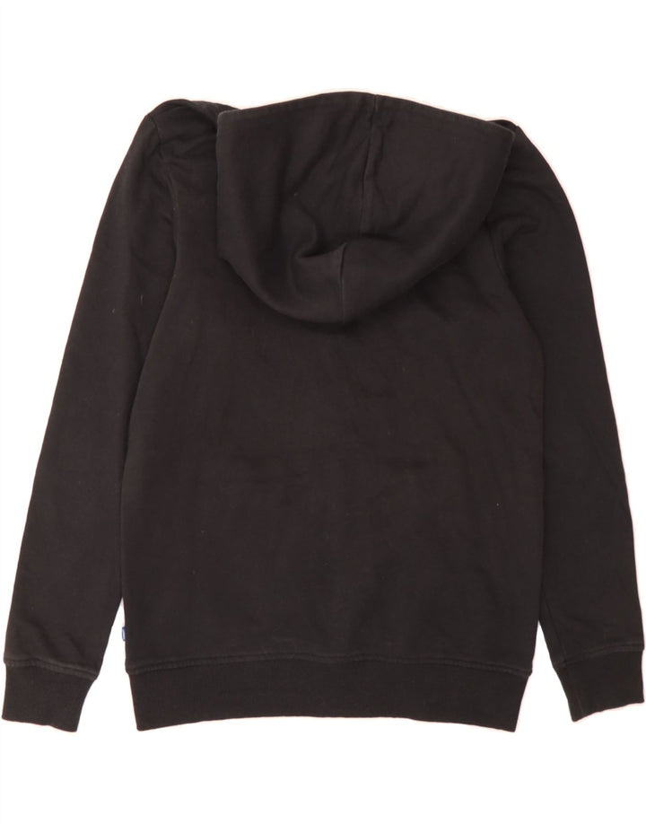 JACK & JONES Boys Zip Hoodie Sweater 13-14 Years Black Cotton Vintage Jack & Jones and Second-Hand Jack & Jones from Messina Hembry 
