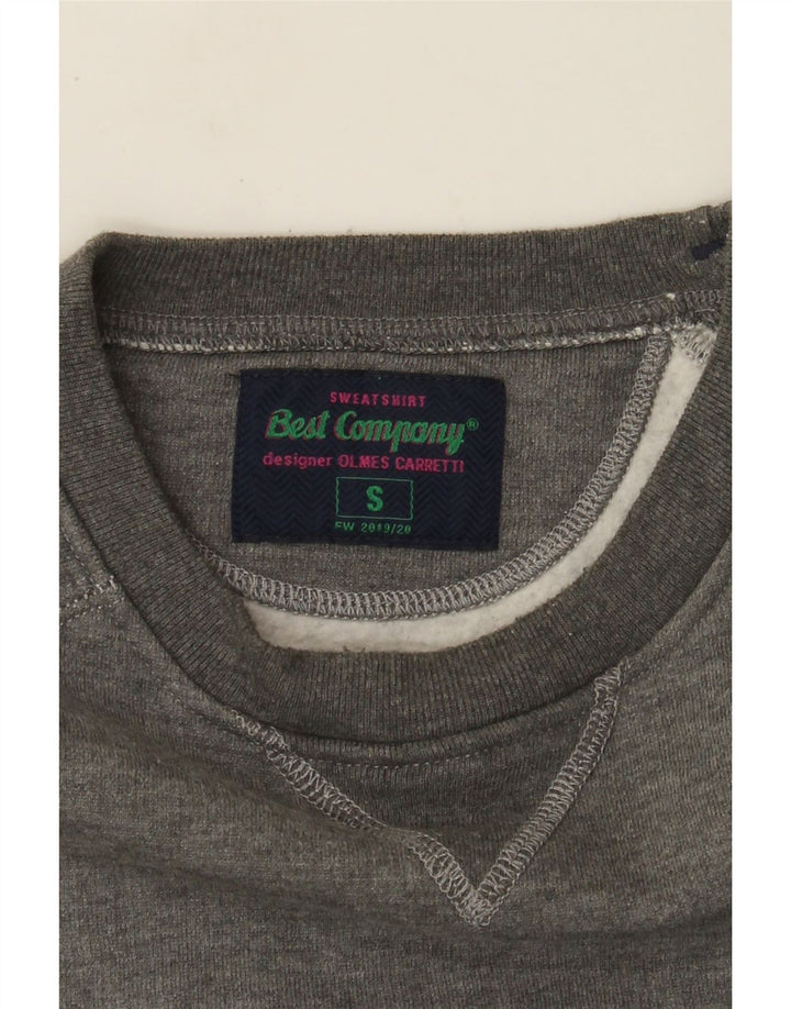 Melhor empresa moletom gráfico masculino jumper pequeno cinza salpicado
