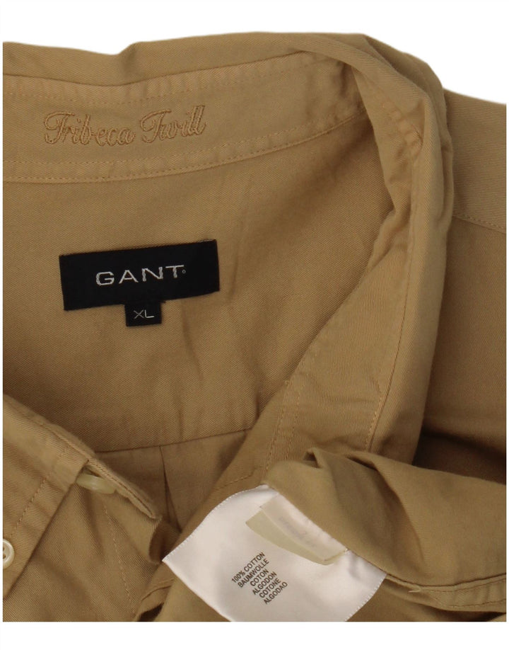 Camisa masculina GANT XL algodão bege