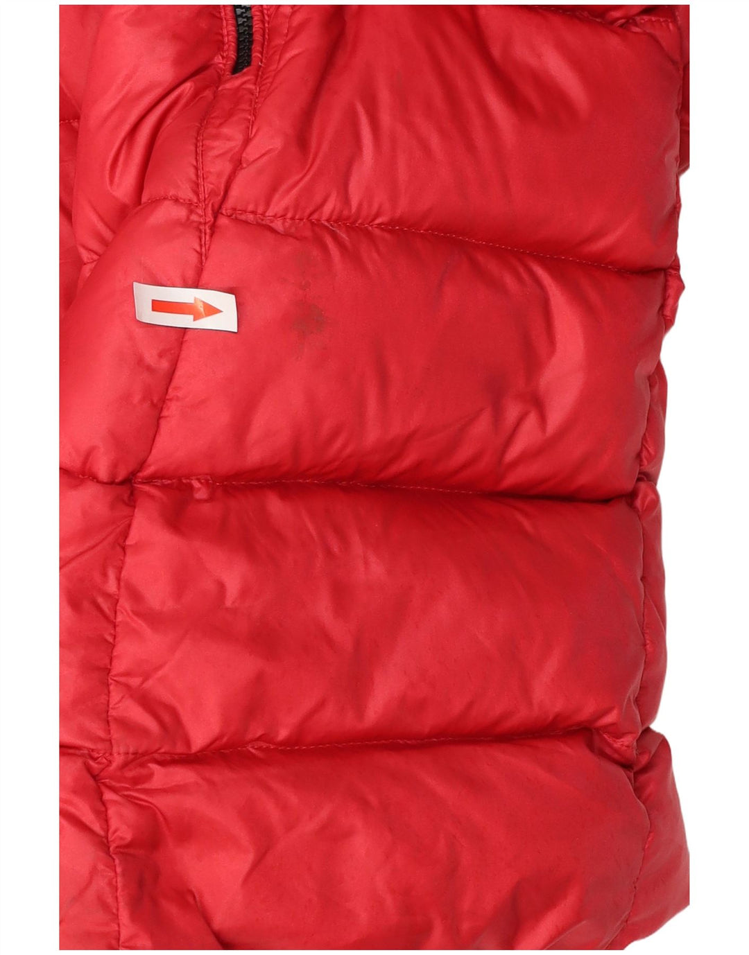 Casaco acolchoado com capuz para meninas Blauer 13-14 anos poliamida vermelha