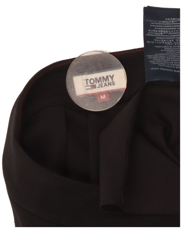 Tommy Hilfiger Mini saia plissada feminina média W28 poliéster preto