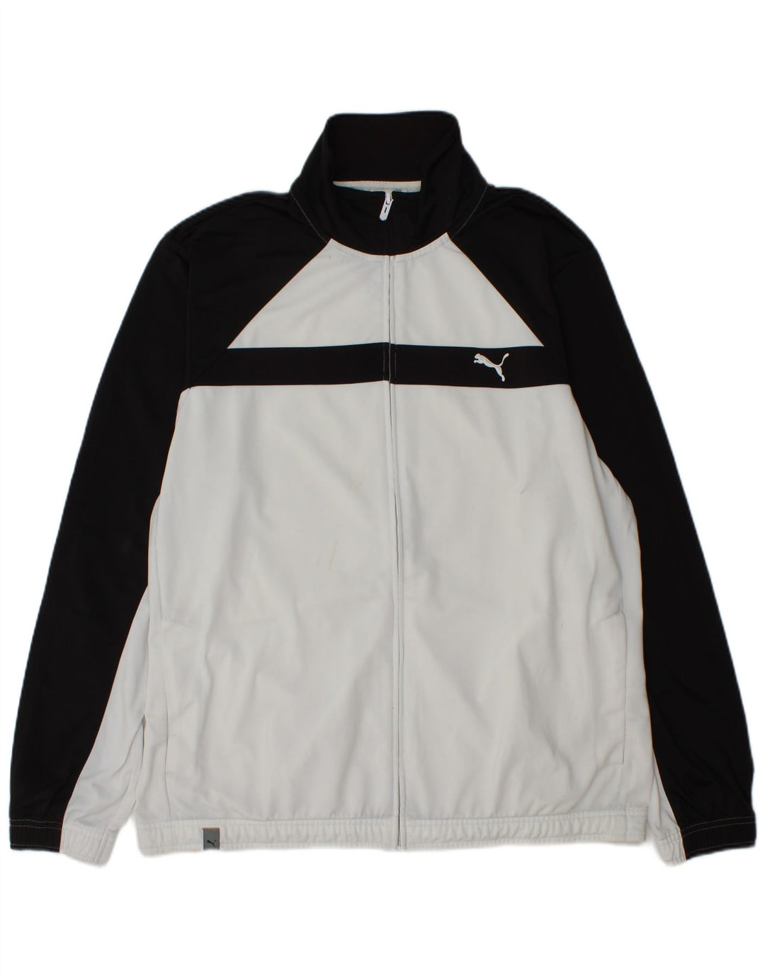 Puma Mens Tracksuit Top Jacket XL Branco Colourblock Poliéster