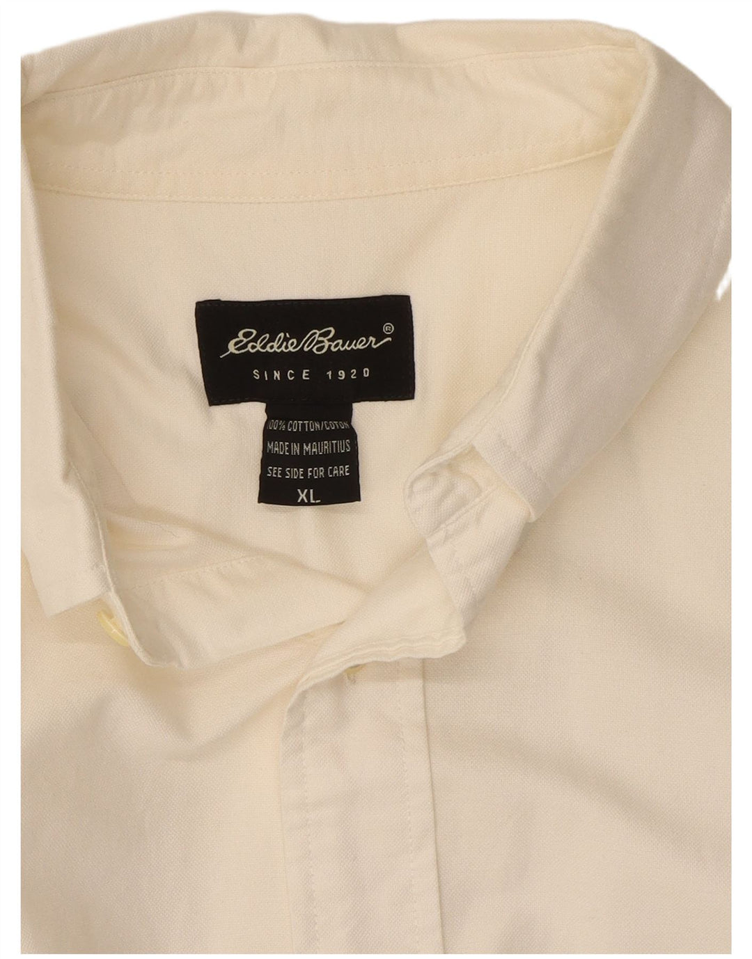 Camisa masculina EDDIE BAUER XL algodão branco