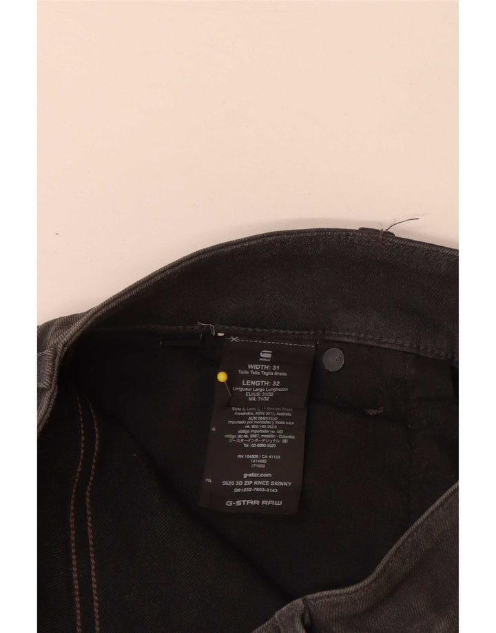 G-Star Masculino Slim Jeans W31 L32 Algodão Cinza