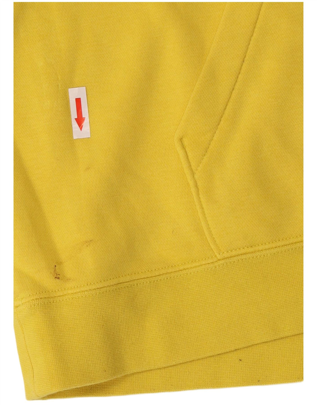 Nike Mens Hoodie Jumper Grande Algodão Amarelo