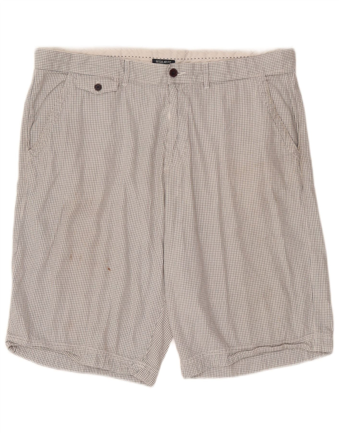 Shorts Chino Masculino Regular Fit Champion 2XL W42 Xadrez Branco