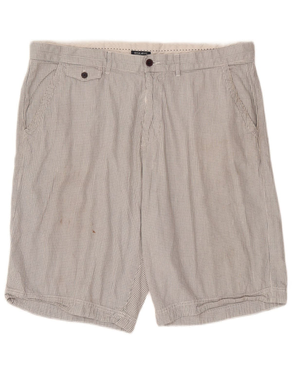 Shorts Chino Masculino Regular Fit Champion 2XL W42 Xadrez Branco