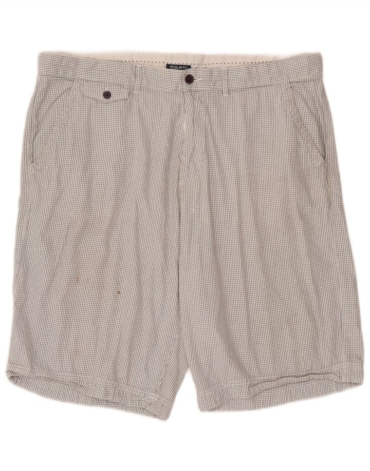Shorts Chino Masculino Regular Fit Champion 2XL W42 Xadrez Branco
