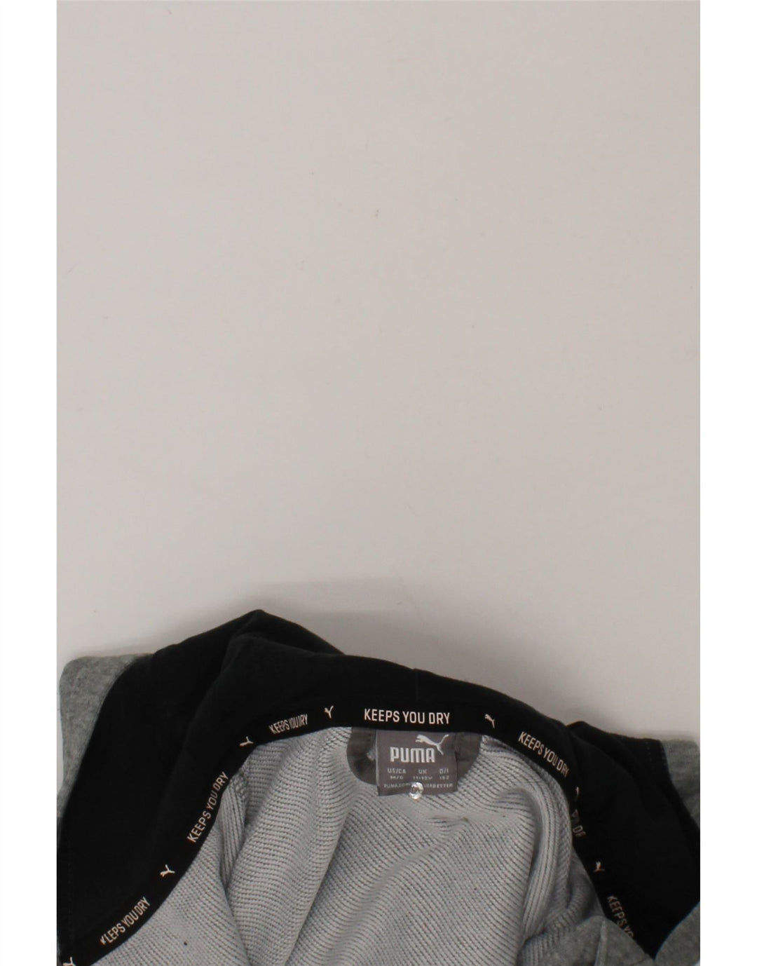 PUMA Boys Graphic Zip Hoodie Sweater 11-12 Years Large Grey Colourblock Vintage Puma and Second-Hand Puma from Messina Hembry 
