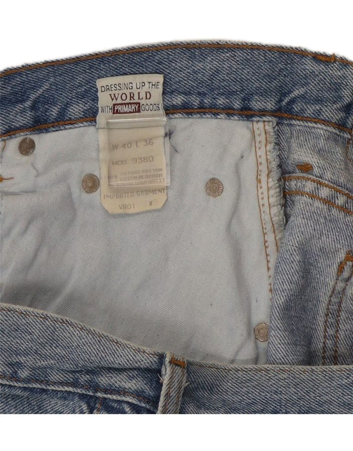 Rifle Mens Straight Jeans W40 L30 Azul Algodão