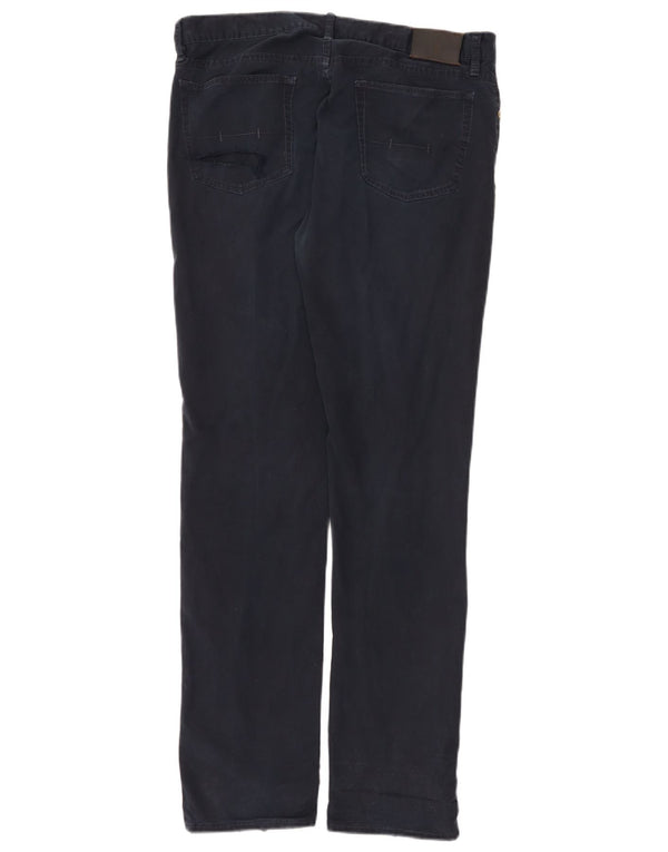 Polo Ralph Lauren Mens Calça Casual Slim W32 L32 Azul Marinho Algodão