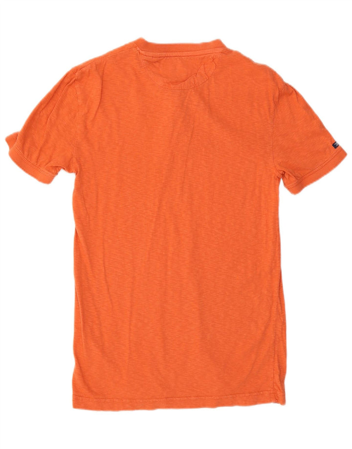 Camiseta masculina Superdry Top médio algodão laranja
