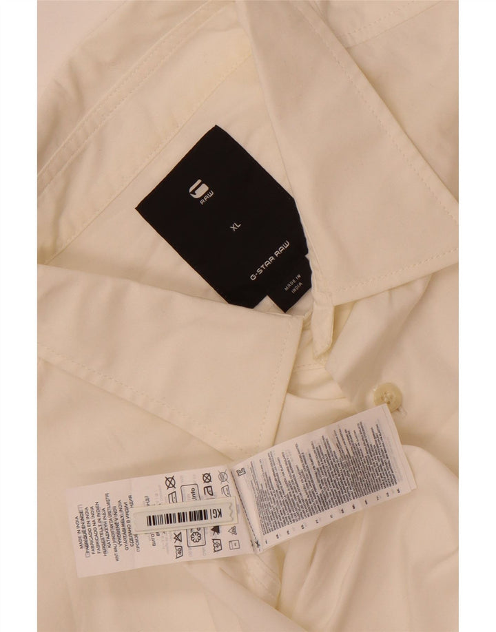 Camisa masculina G-Star XL algodão branco