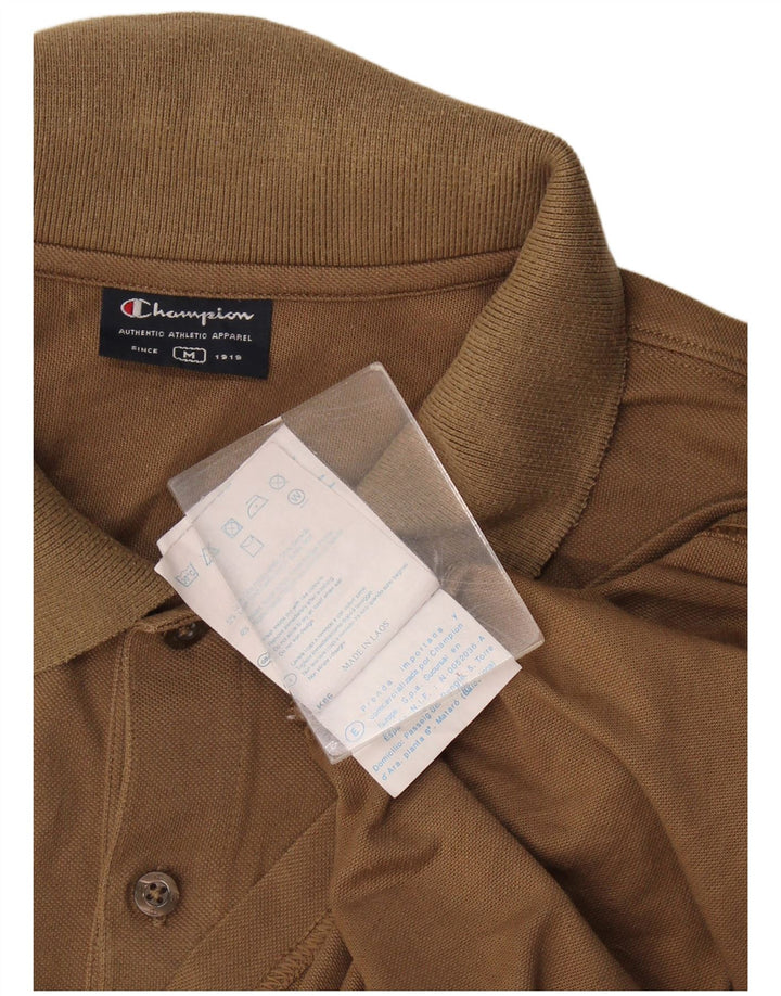 Camisa polo masculina Champion de algodão marrom médio