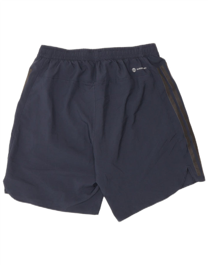 Adidas Mens Aeroready Sport Shorts Médio Azul Marinho Poliéster