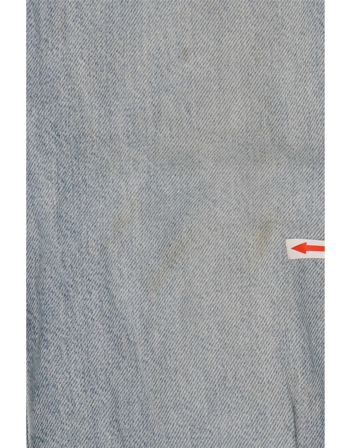 Lee Womens High Rise Loose Jeans US 9 Médio W30 L26 Algodão Azul