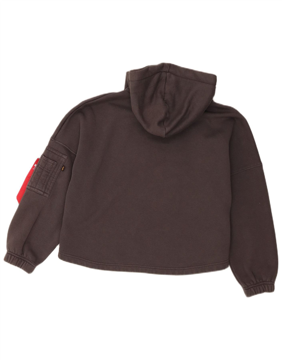 Alpha Industries Suéter com capuz oversized feminino da Alpha Industries Reino Unido 10 pequeno cinza