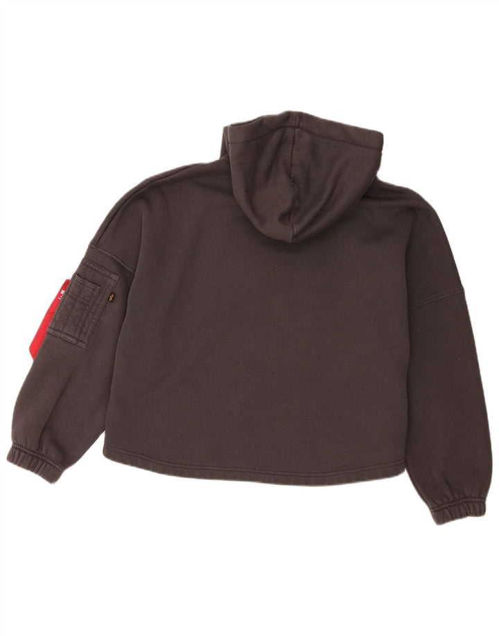 Alpha Industries Suéter com capuz oversized feminino da Alpha Industries Reino Unido 10 pequeno cinza