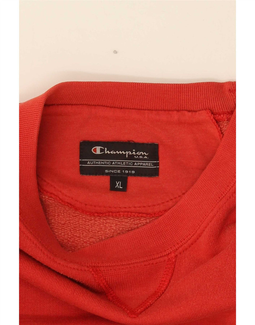 Campeão masculino gráfico moletom jumper XL laranja
