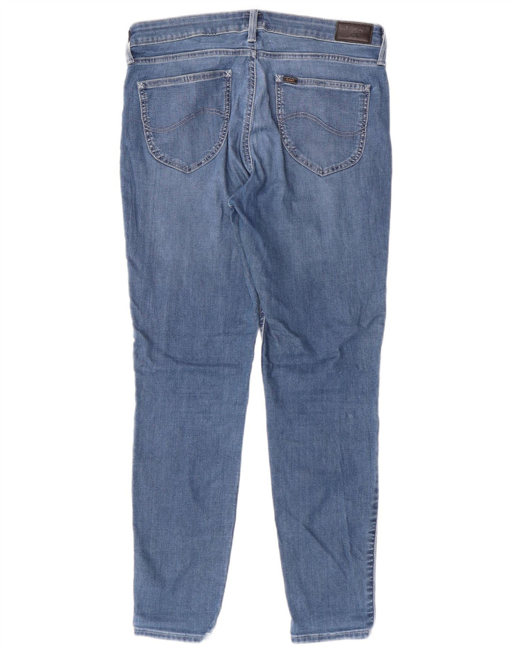 Lee Womens Scarlett Skinny Jeans W32 L31 Azul Algodão