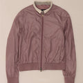 Fay Womens Bomber Jacket UK 14 Grande Roxo Colourblock Poliamida