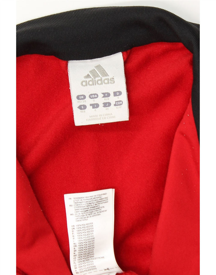 ADIDAS Mens Tracksuit Top Jacket UK 36/38 Pequeno Vermelho Colourblock Poliéster