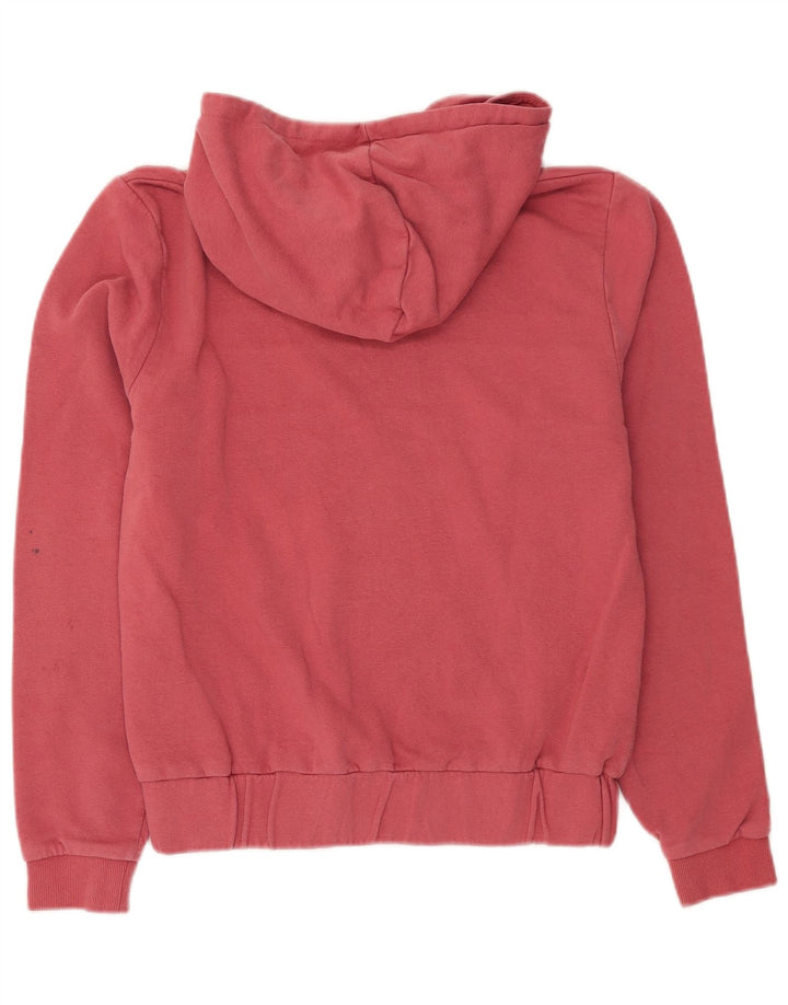 FILA Suéter com capuz feminino 15-16 anos rosa algodão colorblock