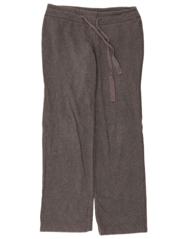 Calça de treino feminina EDDIE BAUER UK 10 algodão cinza pequeno