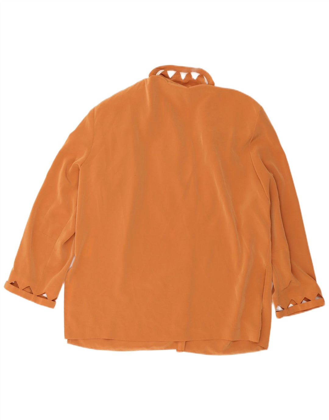 JACQUES VERT Cardigan feminino oversized UK 16 grande poliéster laranja