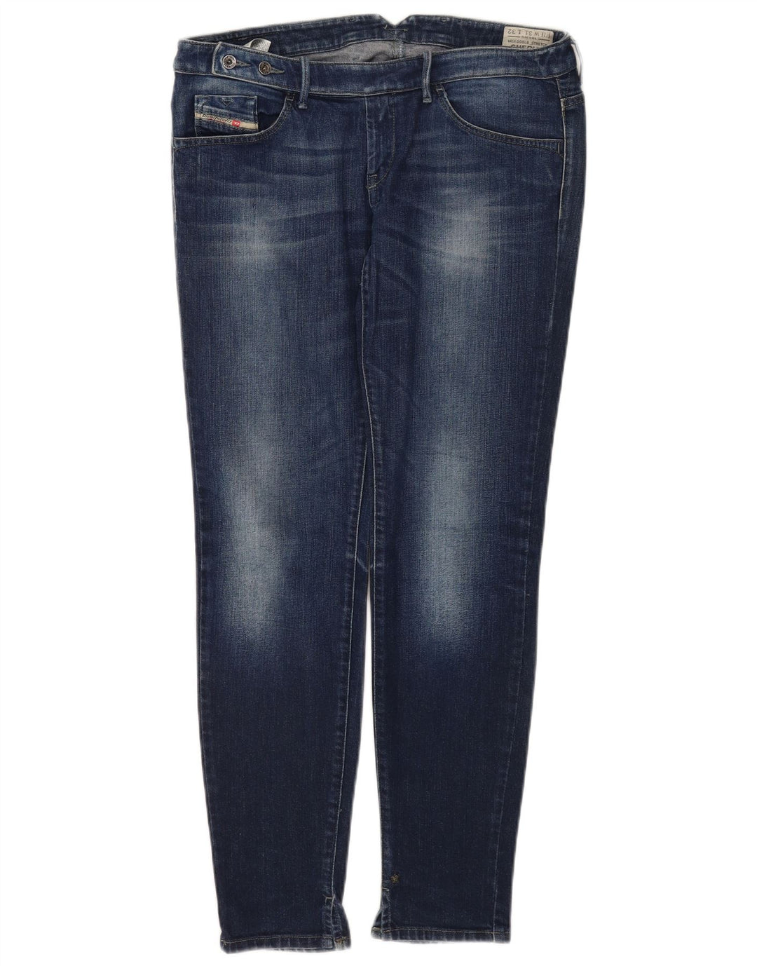 Diesel Feminino Cherick Slim Jeans W31 L30 Azul Marinho Algodão