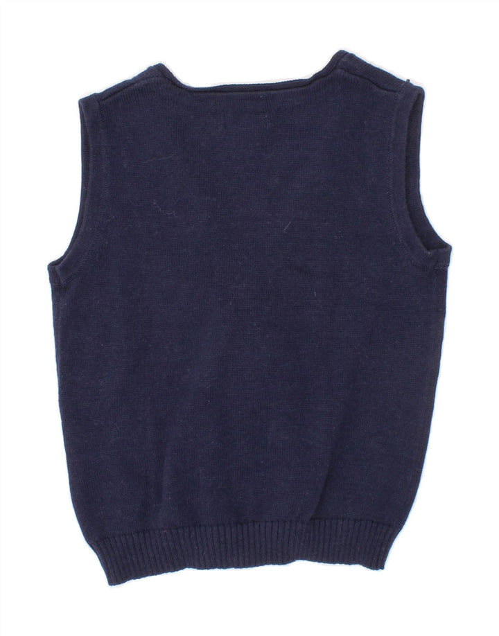 BRUMS Baby Boys Sleeveless Cardigan Sweater 6-9 Months Navy Blue Vintage Brums and Second-Hand Brums from Messina Hembry 