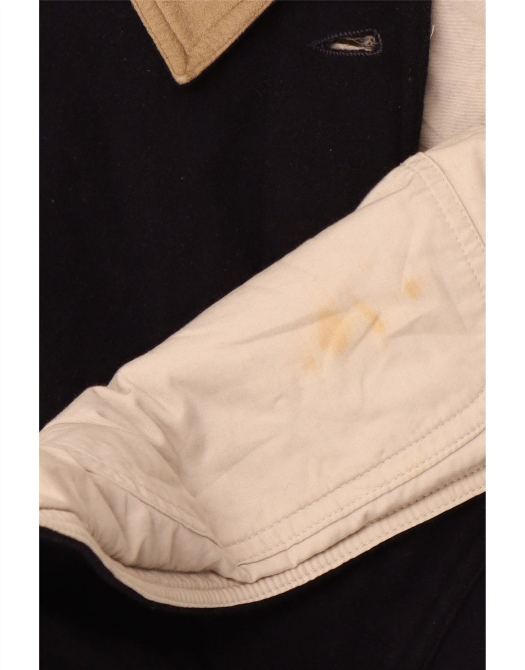 Jaqueta corta-vento masculina IVY OXFORD Reino Unido 42 XL algodão azul marinho