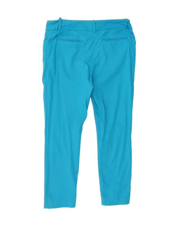 MOSSIMO Womens Slim Casual Trousers US 12 Large W34 L27 Blue Cotton Vintage Mossimo and Second-Hand Mossimo from Messina Hembry 