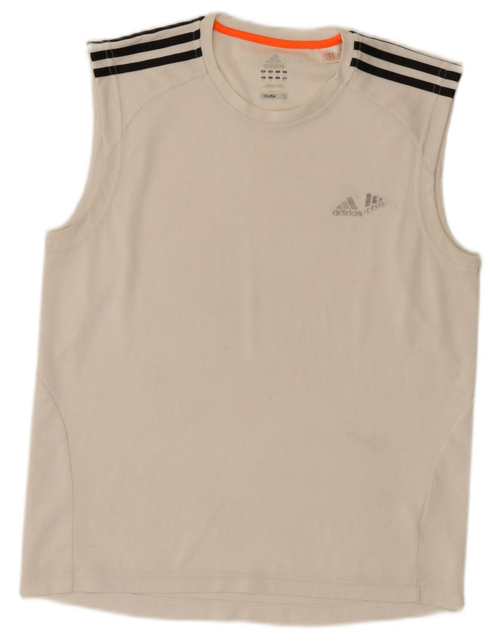 Adidas Mens Climalite Vest Top Médio Branco