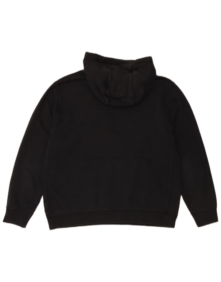NIKE Mens Hoodie Jumper Grande Algodão Preto