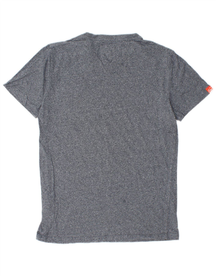 Camiseta masculina SUPERDRY top pequeno algodão azul marinho