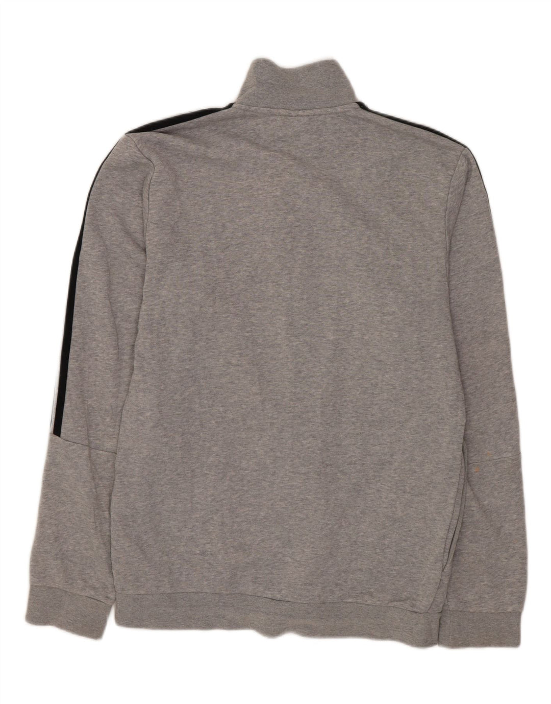 ADIDAS Mens Tracksuit Top Jacket UK 36/38 Pequeno Cinza Flecked Algodão