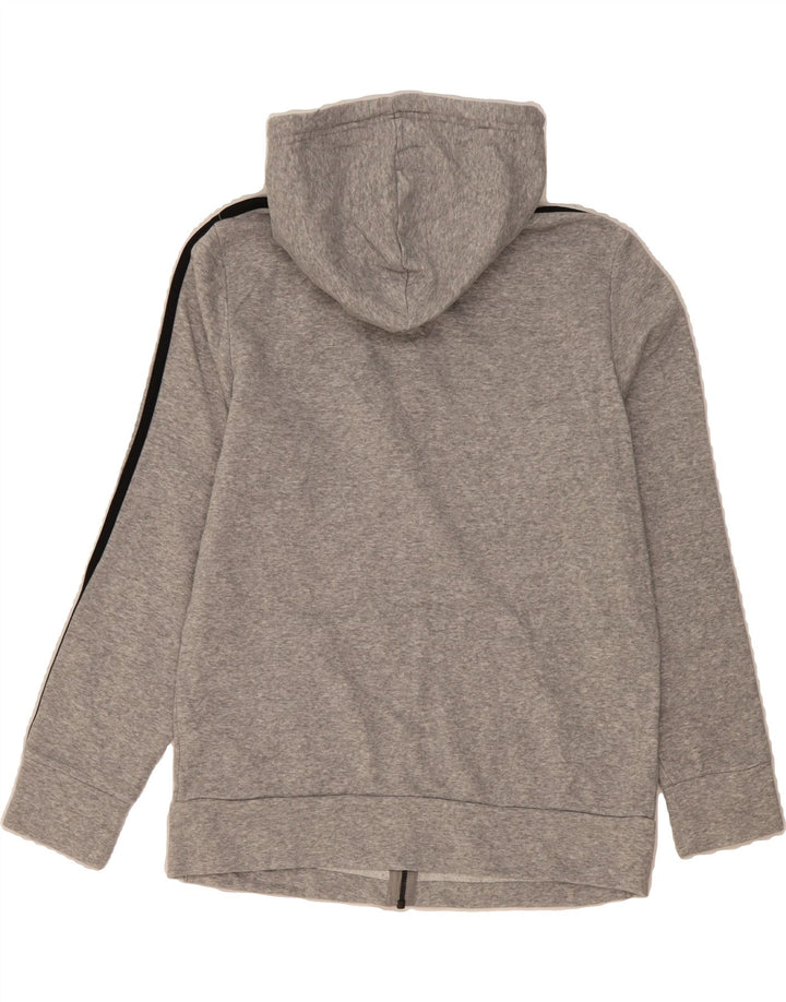 ADIDAS Womens Zip Hoodie Sweater UK 16/18 Large Grey Cotton Vintage Adidas and Second-Hand Adidas from Messina Hembry 