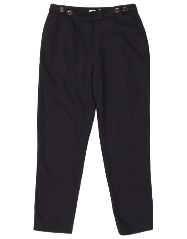 Fase Oito Calça Cônica Feminina UK 10 Pequena W29 L27 Azul Marinho