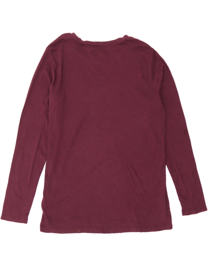 EDDIE BAUER Womens Top Long Sleeve UK 20 2XL Burgundy Cotton Vintage Eddie Bauer and Second-Hand Eddie Bauer from Messina Hembry 