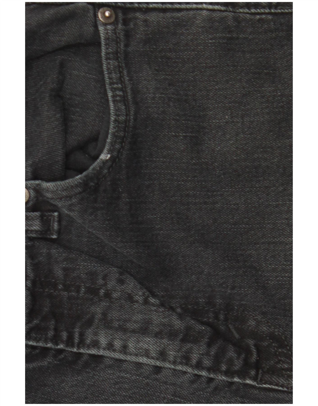 Shorts jeans masculino Levi's W29 pequeno algodão preto
