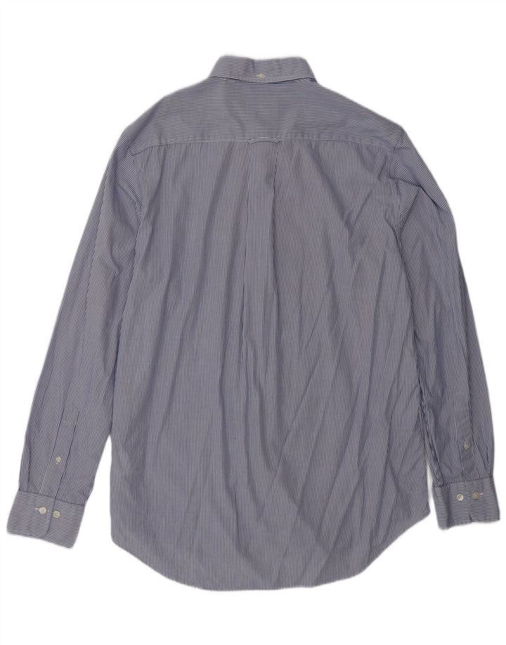 Camisa masculina GANT tamanho 39/40 algodão listrado azul médio