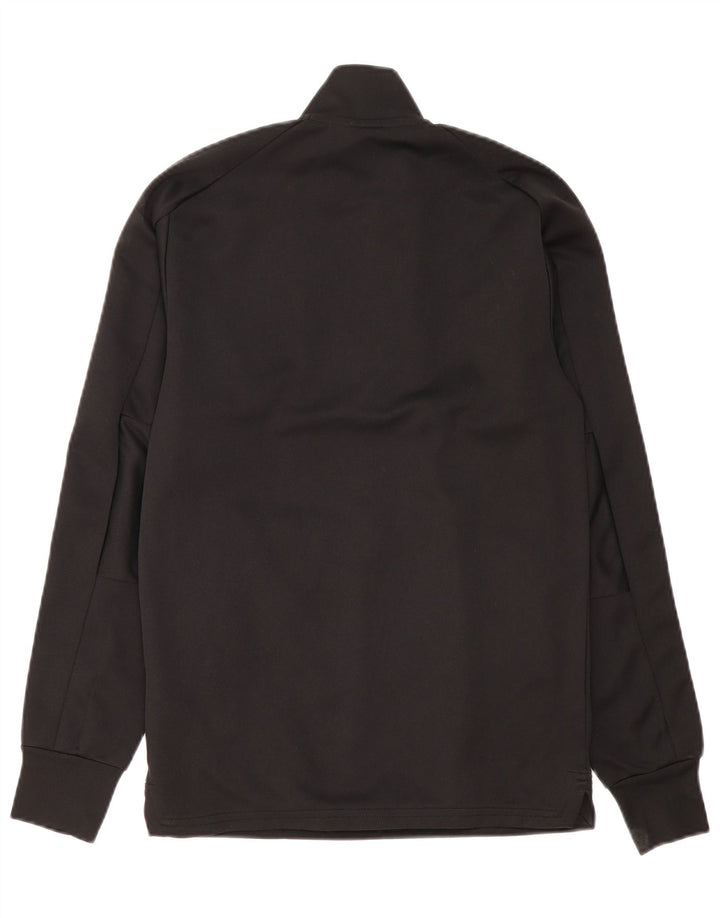 ADIDAS Mens Climalite Zip Neck Pullover Treino Top XS Poliéster Preto