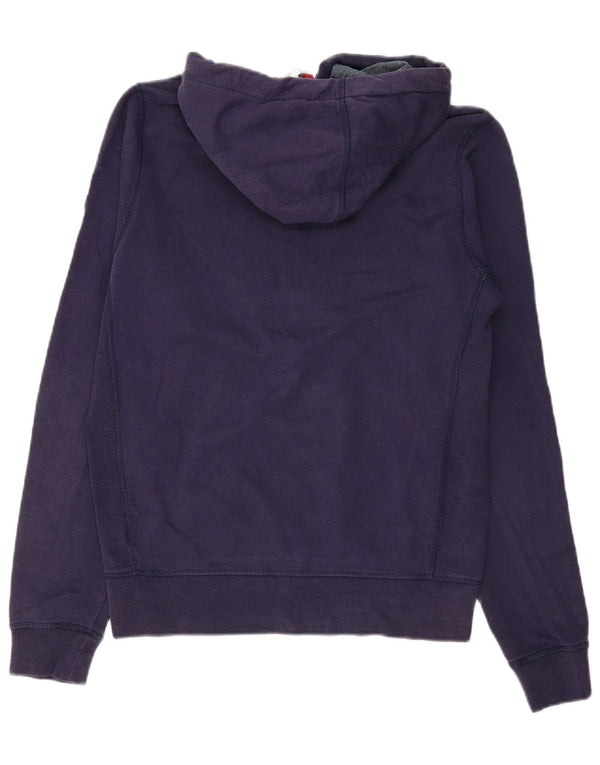 TOMMY HILFIGER Mens Graphic Hoodie Jumper Small Navy Blue Cotton