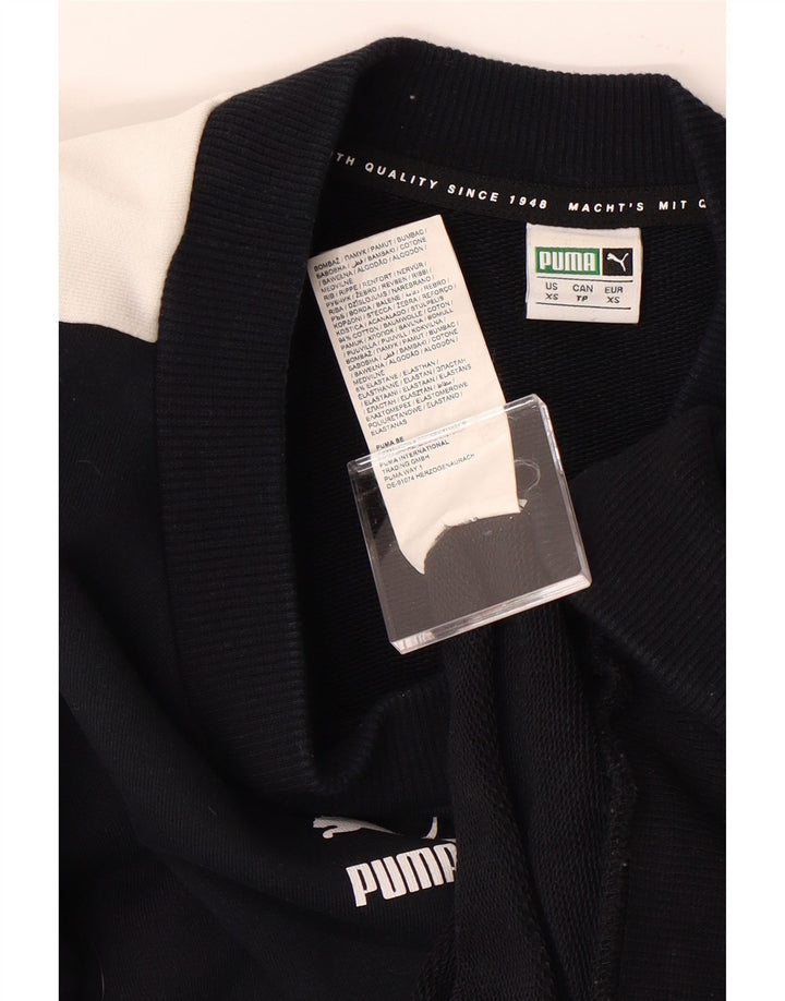 Moletom masculino PUMA Jumper XS preto colorblock algodão