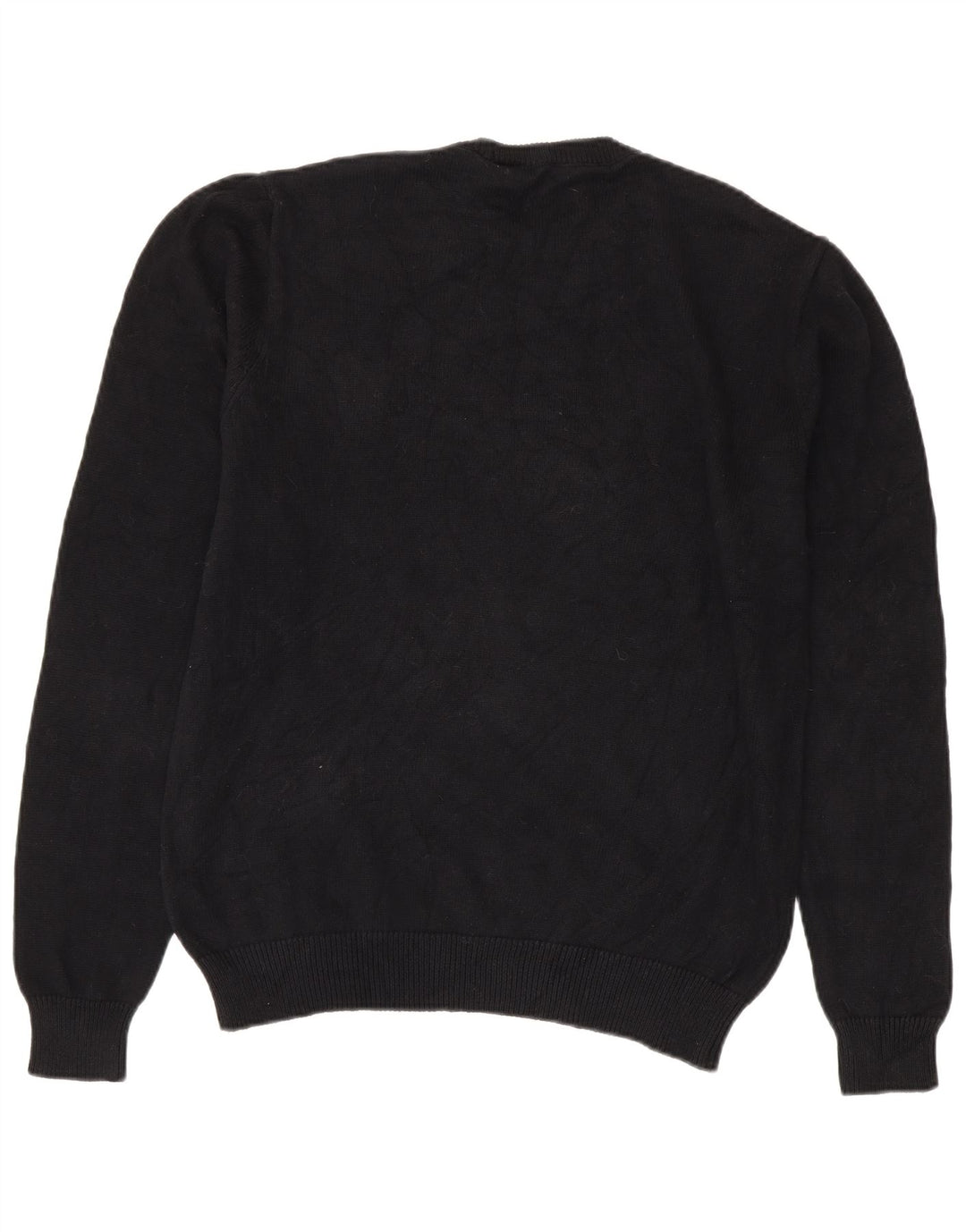 Suéter masculino Chaps com gola redonda, grande algodão preto